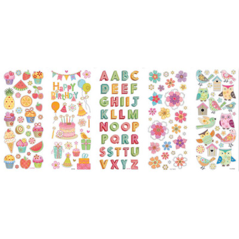 folia Autocollants brillant, motifs assortis toute l'année