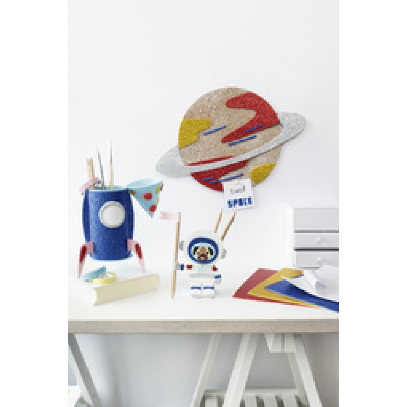 folia Caoutchouc mousse pailletté, 200 x 290 mm, 5 feuilles