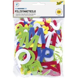 folia Pièces prédécoupées en feutre pour bricolage "lettres"