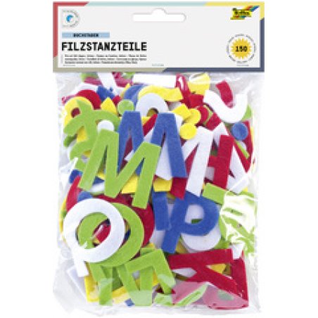 folia Pièces prédécoupées en feutre pour bricolage "lettres"