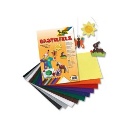 folia Feutrine de bricolage, 200 x 300 mm, 150 g/m2,couleurs