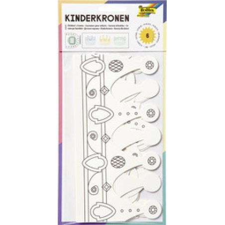 folia Couronnes pour enfants en carton, different modèles