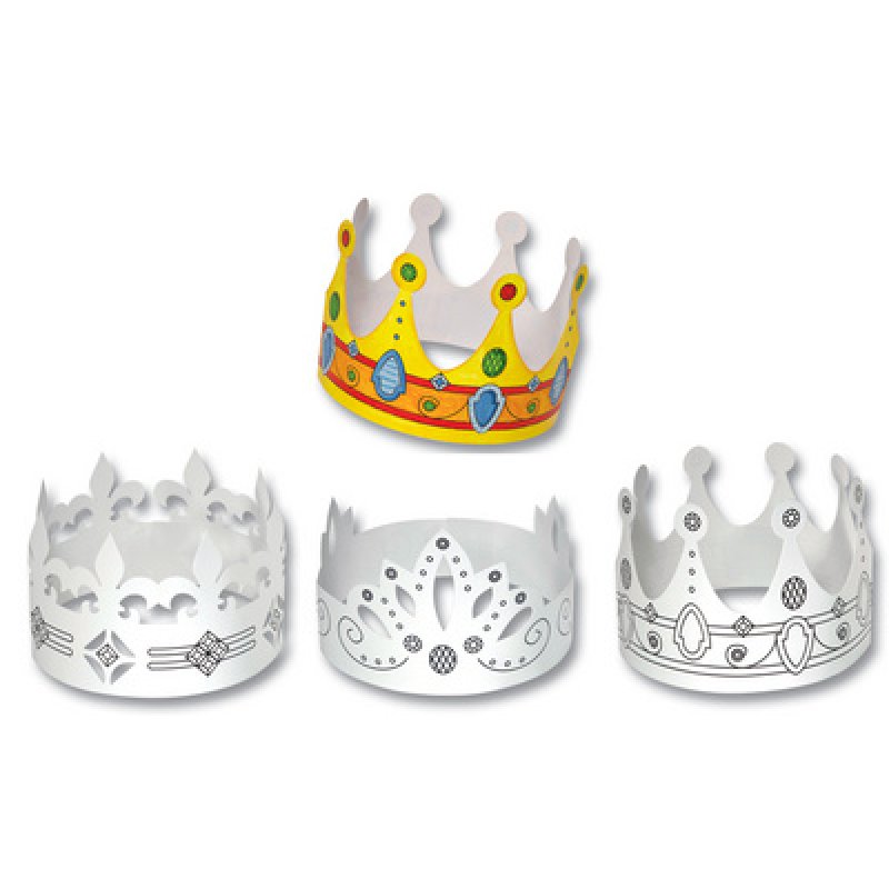 folia Couronnes pour enfants en carton, different modèles