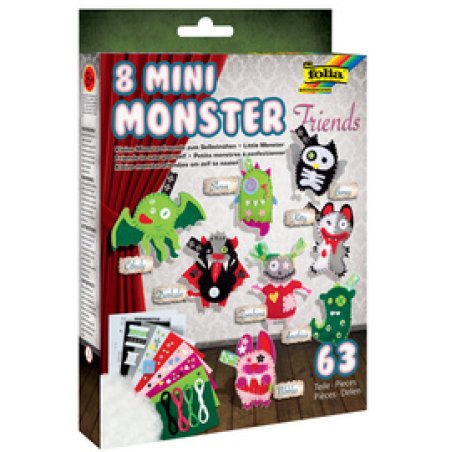 folia Petits monstres à confectionner "Mini Monster Friends"