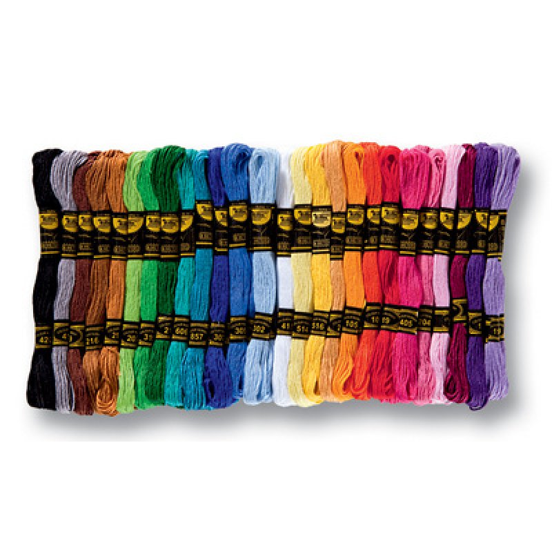 folia Fil à broder "Basic", 52 échevettes de 8 m, assorti