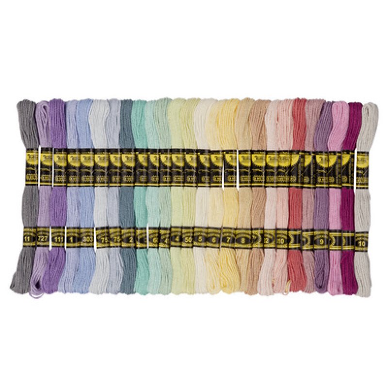 folia Fil à broder "Basic", 52 échevettes de 8 m, assorti