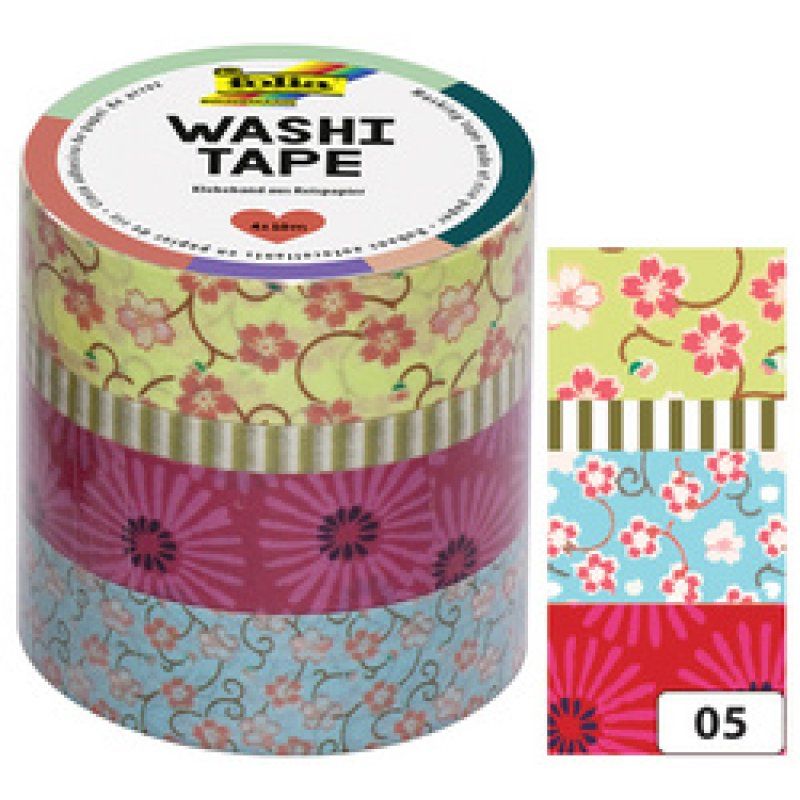 folia Rubans autocollants déco Washi-Tape GEOMETRIQUE