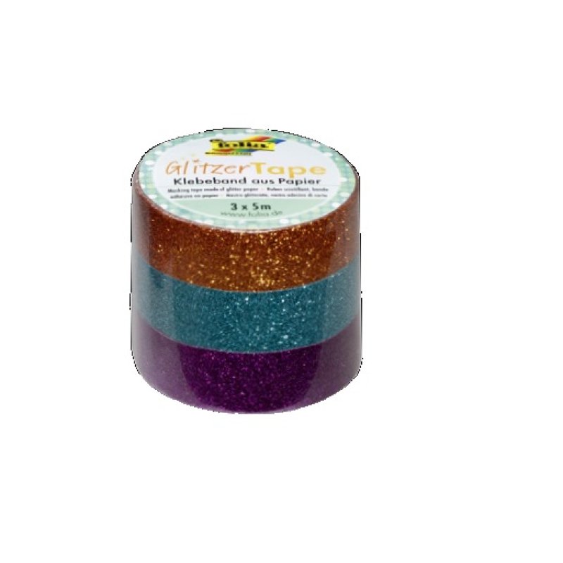 Folia 28501 craft tape 5 m Copper, Turquoise, Violet