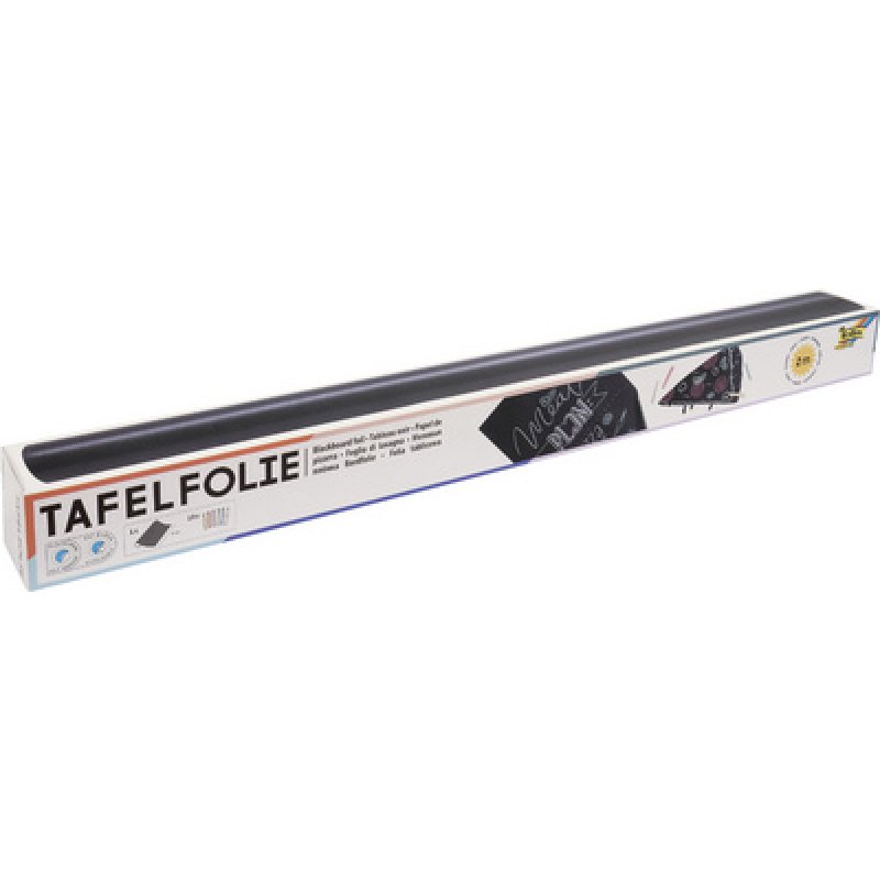folia Film tableau, en PVC, 450 mm x 2 m, noir, 135 mu