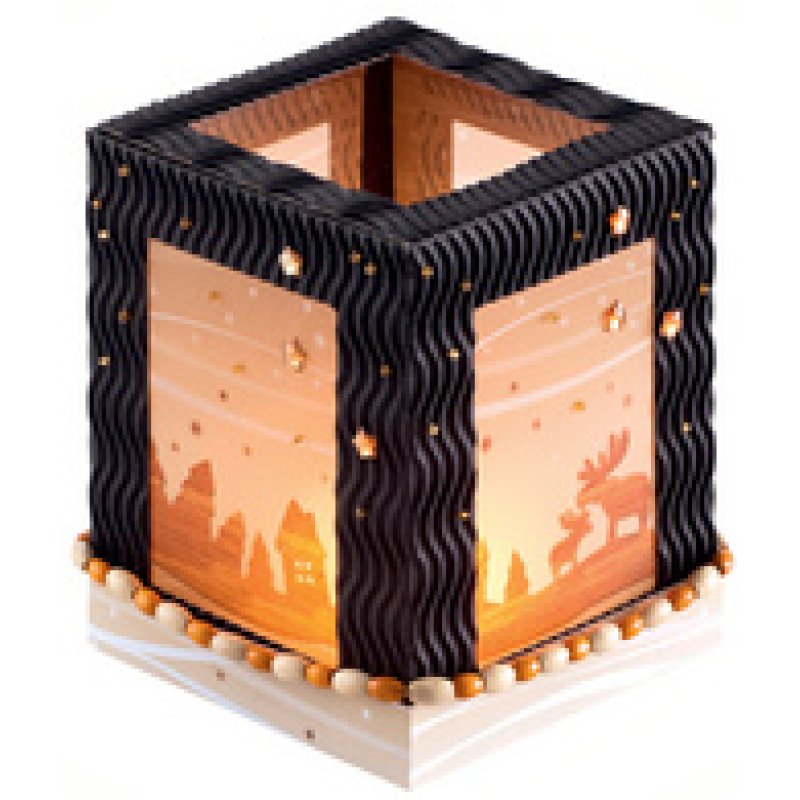 folia Lampions prédécoupés, petit, rectangulaire, noir