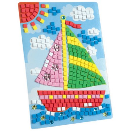 folia Mosaique de mousse caoutchouc "bateau", 405 pièces