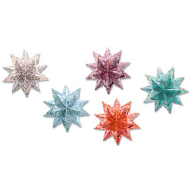 folia Feuilles de papier pliable étoile Bascetta, violet/