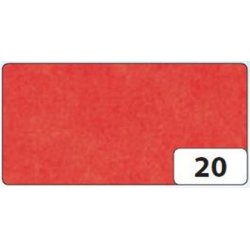 folia Papier de soie, (L)500 x (H)700mm, 20 g/m2, rouge