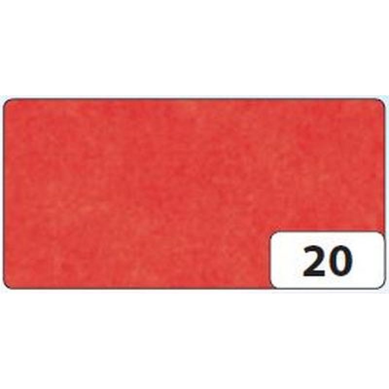 folia Papier de soie, (L)500 x (H)700mm, 20 g/m2, rouge