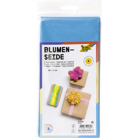 folia Papier de soie, (L)500 x (H)700mm, 20 g/m2, jaune