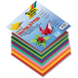 folia Feuilles de papier origami à plier, 100 x 100 mm