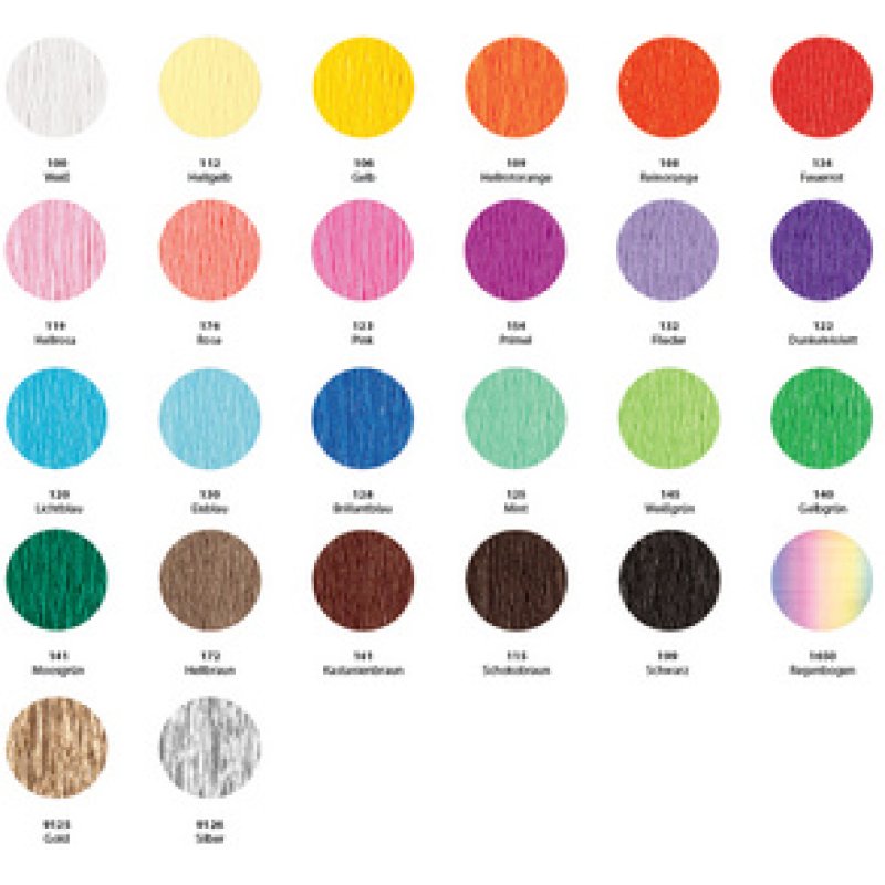 folia Papier crépon, (l)500 mm x (L)2,5 m, or