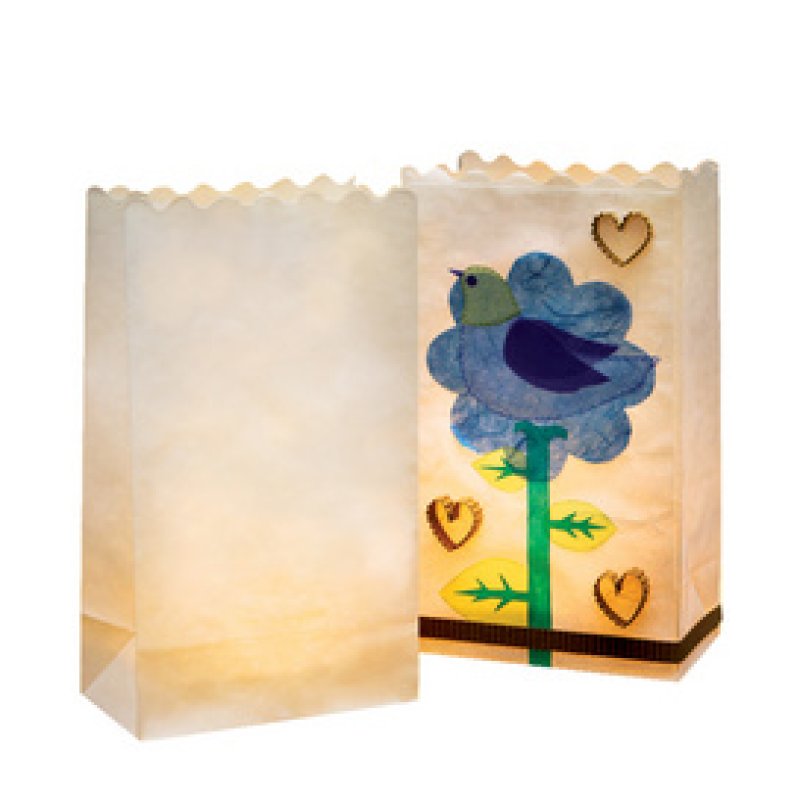 folia Sachet de papier photophore "uni", grand, en papier