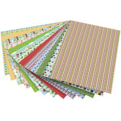 folia Carton à motif "Jardin", 500 x 700 mm, 270 g/m2