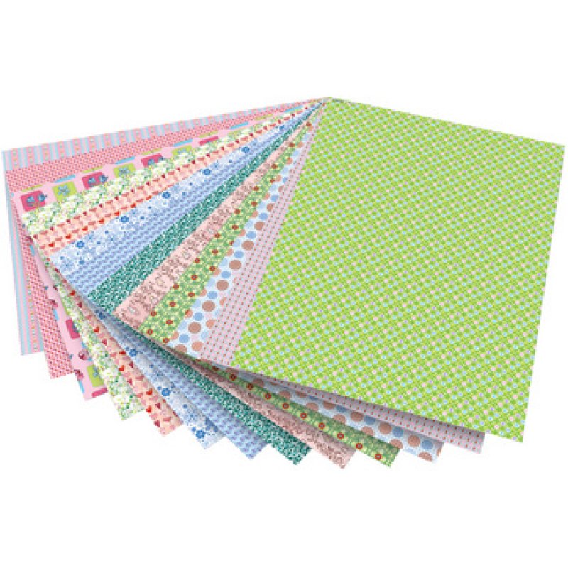 folia Carton à motif "romantique", 500 x 700 mm, 270 g/m2