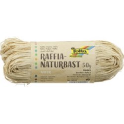 folia Raphia naturel, 50 g, orange