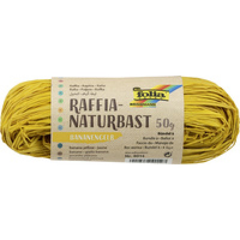 folia Raphia naturel, 50 g, brun fauve