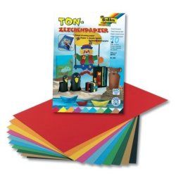 folia Bloc de papier de couleur, A3, 130 g/m2, 10 feuilles