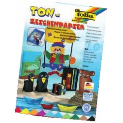 folia Bloc de papier de couleur, A4, 130 g/m2, 20 feuilles