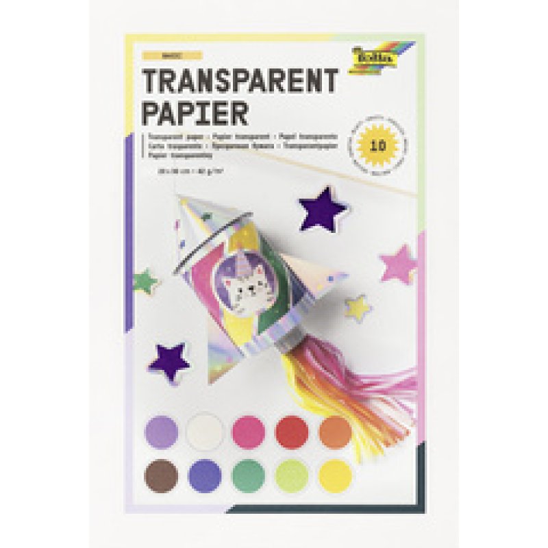 folia Papier transparent, 200 x 300 mm, 10 feuilles