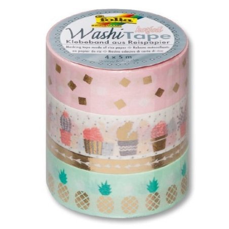 folia Rubans autocollants déco Washi-Tape HOTFOIL OR