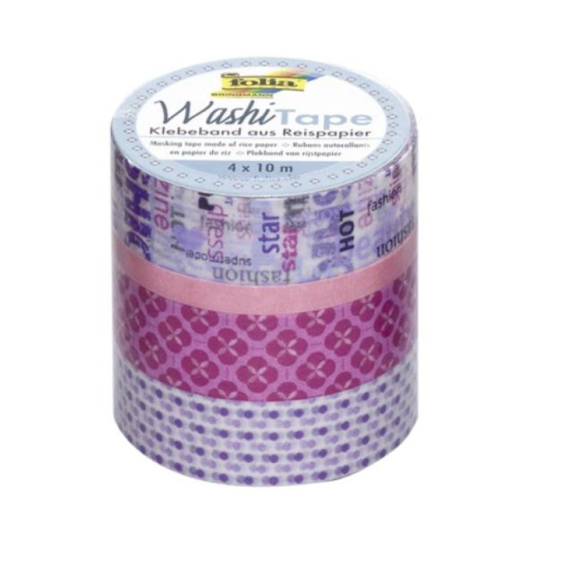 Folia 26406 scotch adhésif décoratif 10 m Rose, Violet