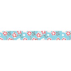 folia Rubans autocollants déco Washi-Tape, vrille de fleurs