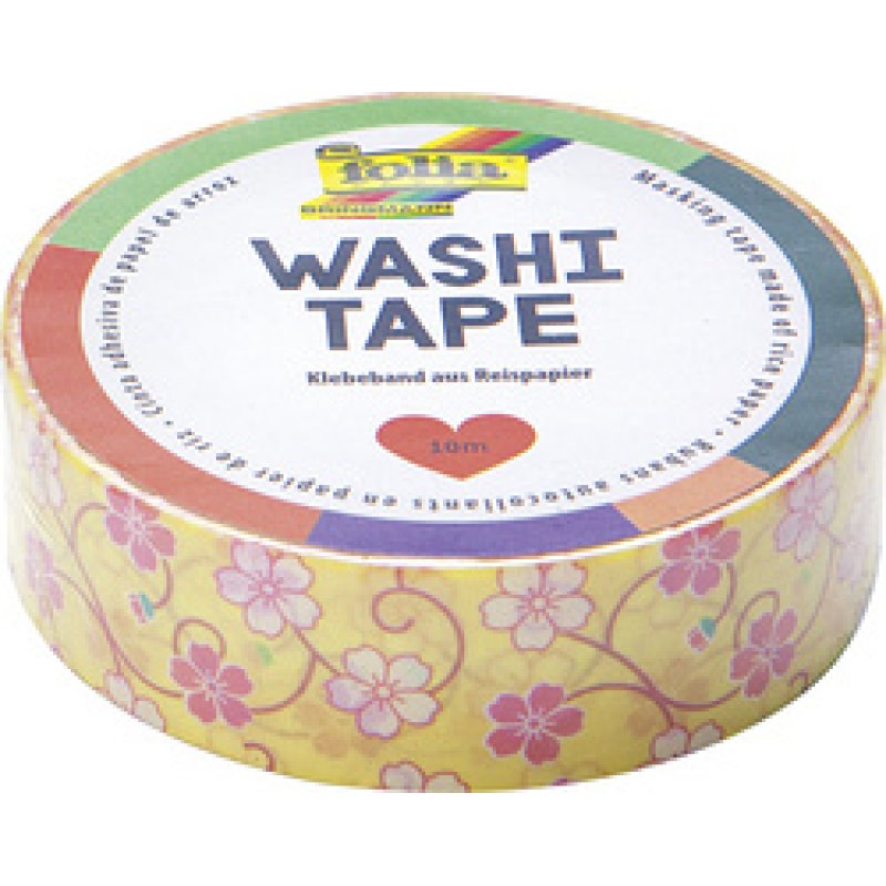 folia Rubans autocollants déco Washi-Tape, vrille de fleurs