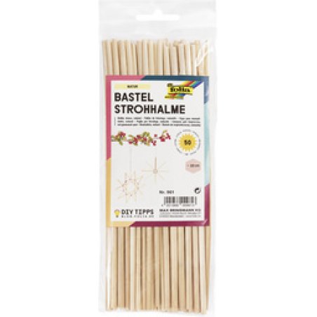 folia Paille naturelle de bricolage, longueur: 220 mm