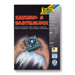 folia Bloc de papier de couleur, A4, 130 g/m2, noir