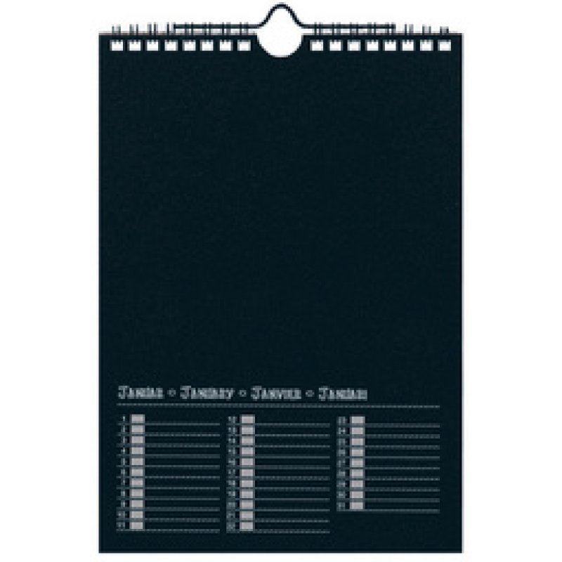 folia Calendrier mural créatif, 170 x 240 mm, blanc