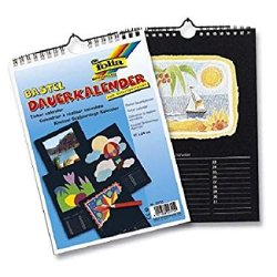 folia Calendrier mural créatif, 170 x 240 mm, noir