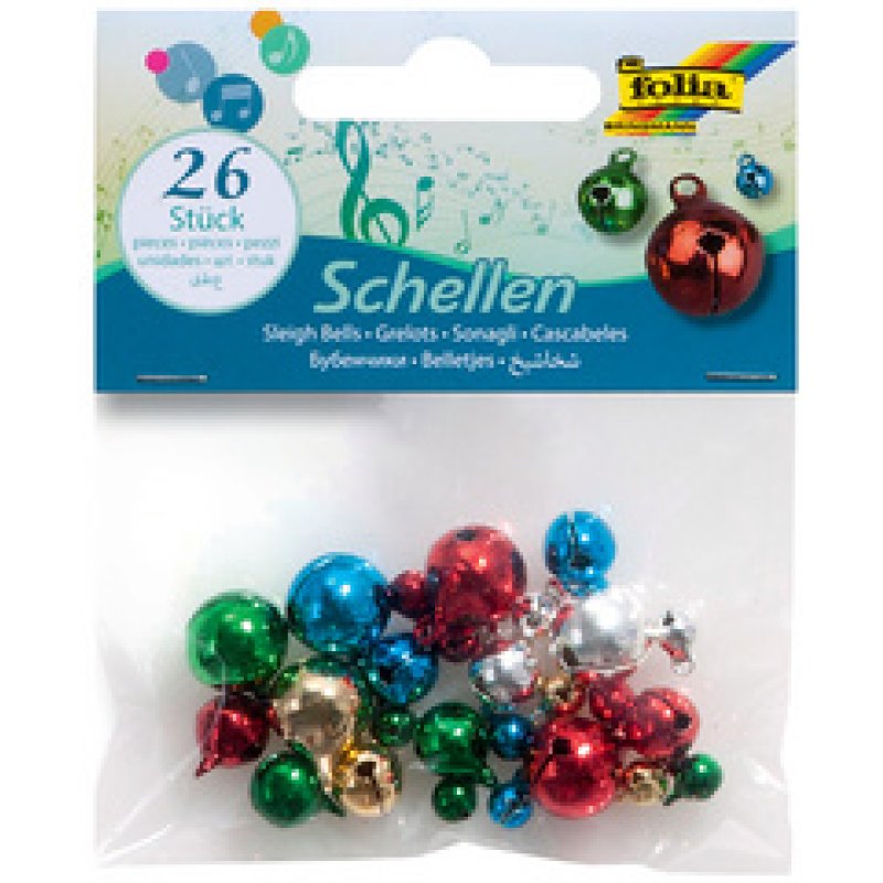 folia Grelots en métal, 3 tailles, couleurs intenses