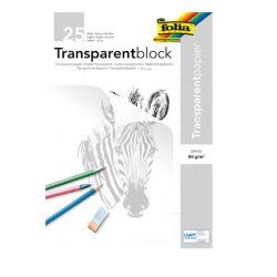 folia Bloc de papier transparent, A3, 80 g/m2, 25 feuilles