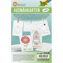 folia Cartes à coudre, 110 x 170 mm, assorti