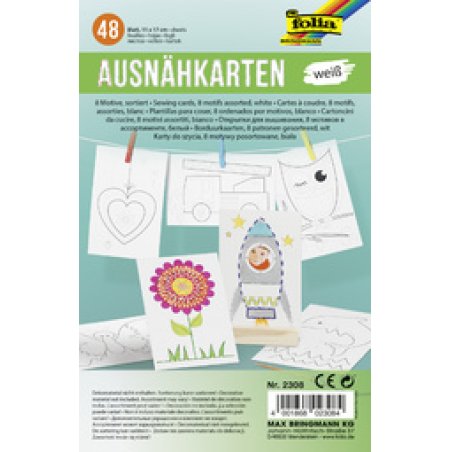 folia Cartes à coudre, 110 x 170 mm, assorti