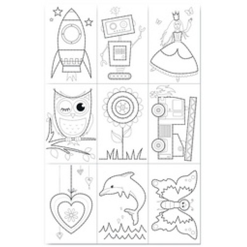 folia Cartes à coudre, 110 x 170 mm, blanc