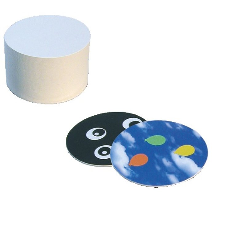 folia Cartons à bière à décorer, uni, rond, diamètre: 107 mm