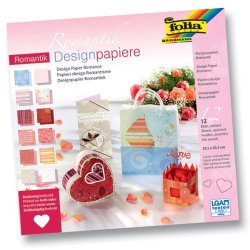 folia Bloc de papier design "Romantisme", 305 x 305 mm