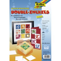 folia Carrés pré-découpés "Double Inchies", 50 x 50 mm