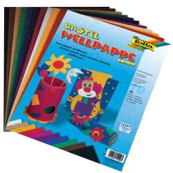 folia Carton ondulé, (L)500 x (H)700 mm, bleu