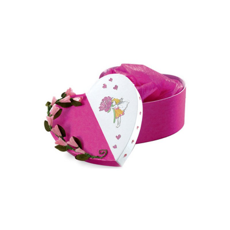 folia Boîtes de cadeau "coeurs", 12 tailles assorties, blanc