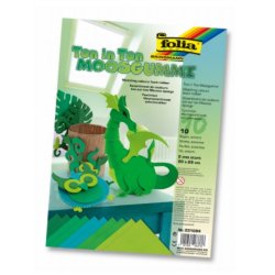 folia Mousse éponge, (L)200 x (H)290 mm, assortiment vert