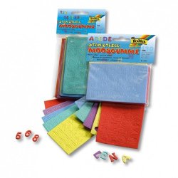 folia Pièces estampées-caoutchouc mousse "Lettres"