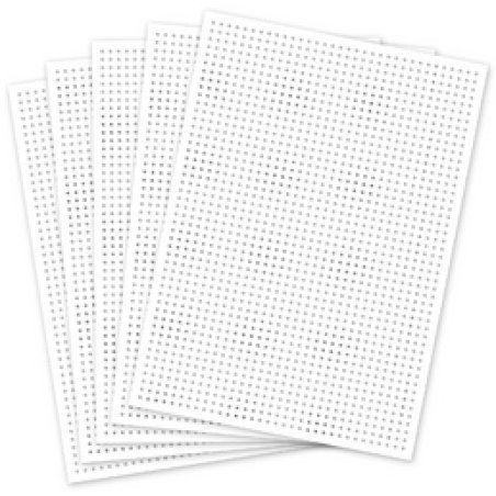 folia Carton à broder, 175 x 245 mm, blanc